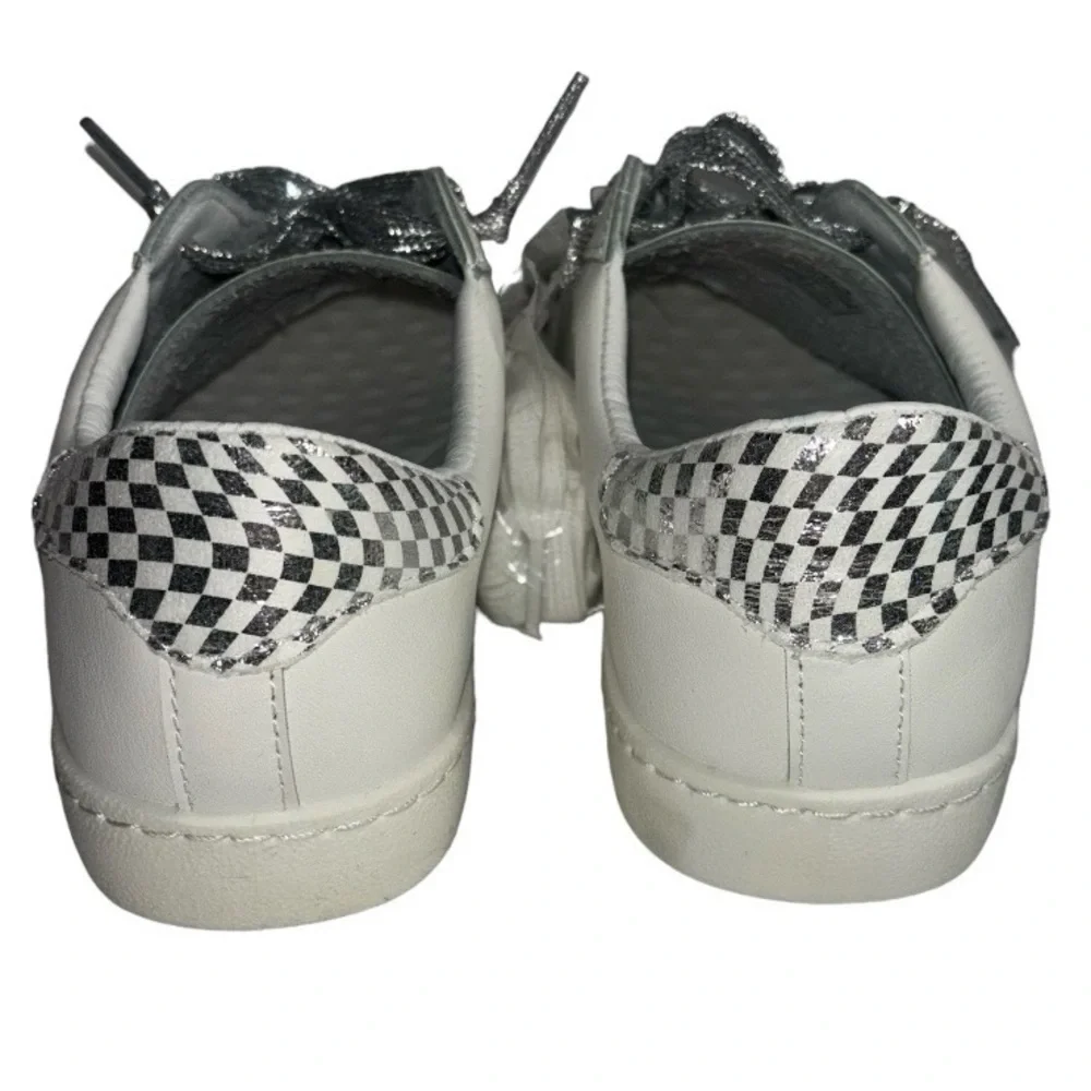 Vintage Havana Sneakers White Silver Shimmer Star Slip On Carla Women’s Size 8.5